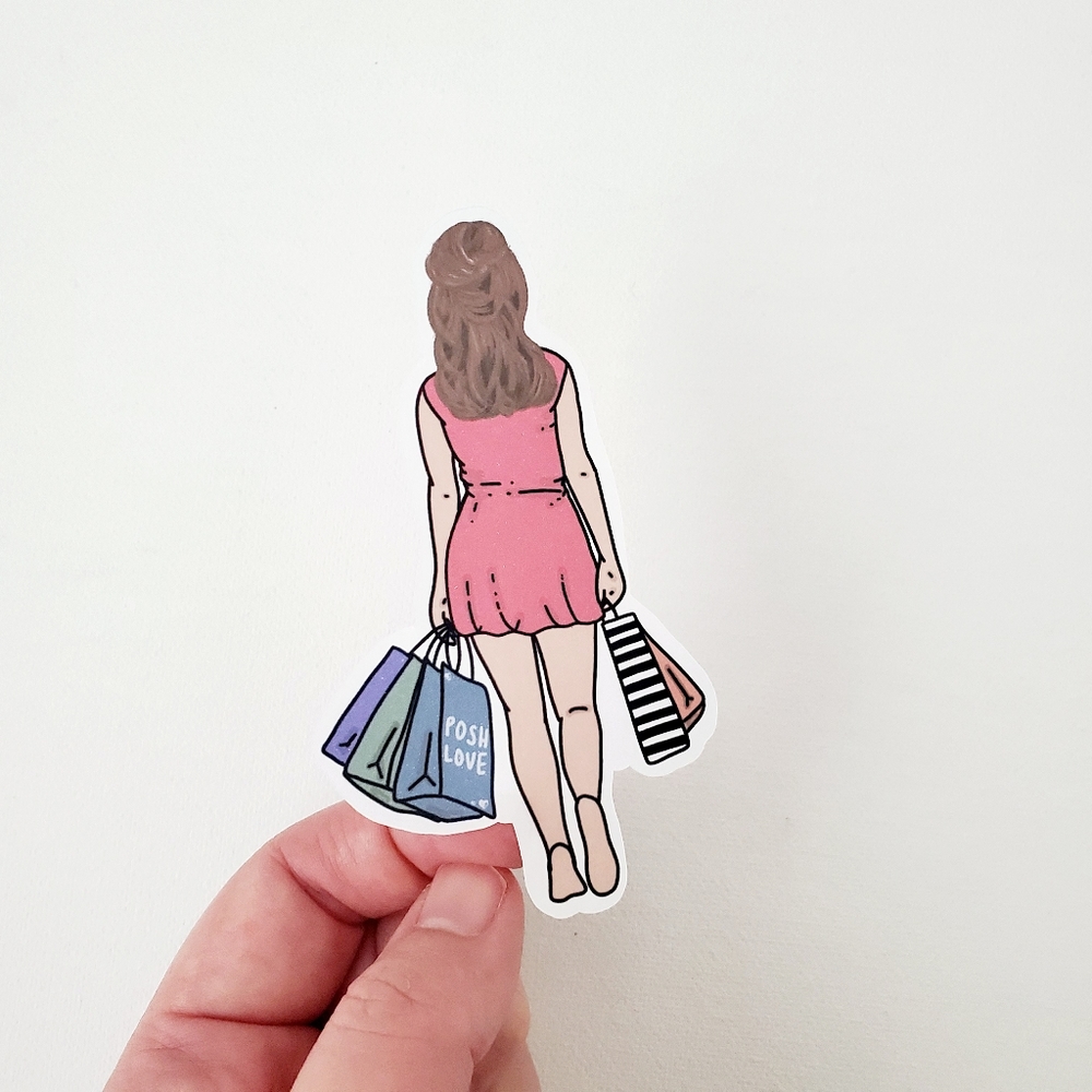 LB039 Posh Love Shopping Bag Sticker [Price Firm] - Picture 6 of 8